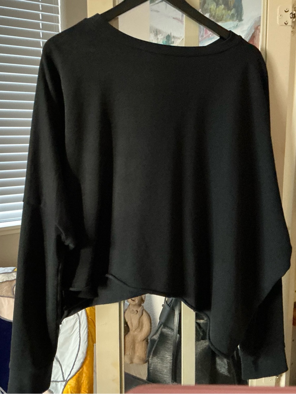 Spell Black Crewneck Sweatshirt with Winged Heart Graphic - Picture 2 of 4